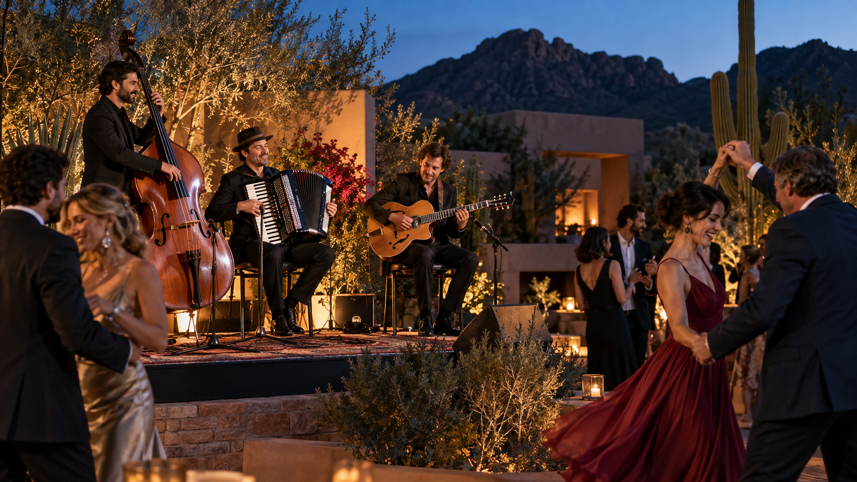 Live music performance at night
